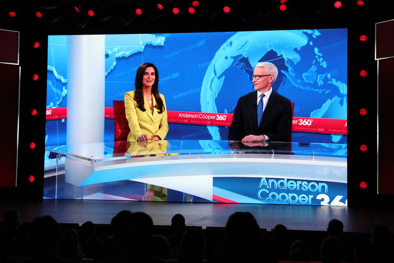 CNN hosts Kaitlan Collins and Anderson Cooper
