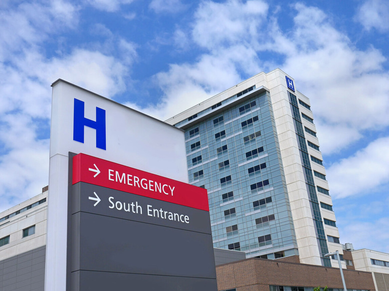 Hospital exterior sign