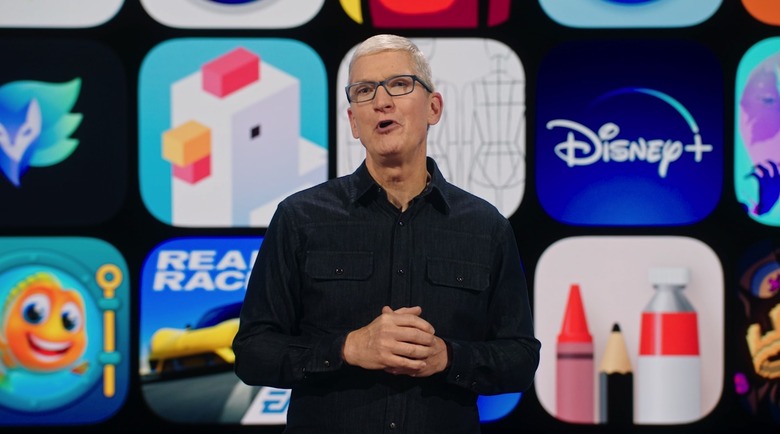 Apple CEO Tim Cook at WWDC 2021