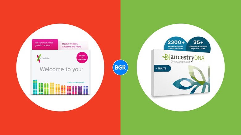 23andMe AncestryDNA DNA tests