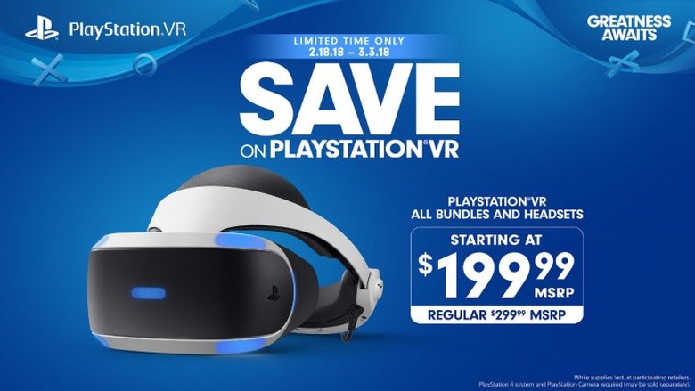 PS VR sale 2018