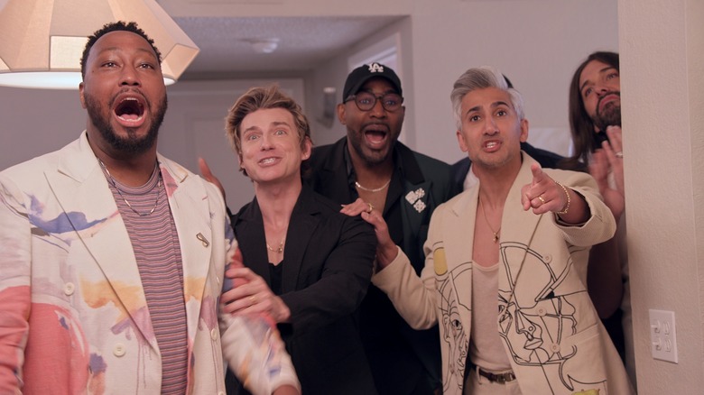 Billy Allen, Jeremiah Brent, Karamo Brown, Tan France, Jonathan Van Ness in Queer Eye.