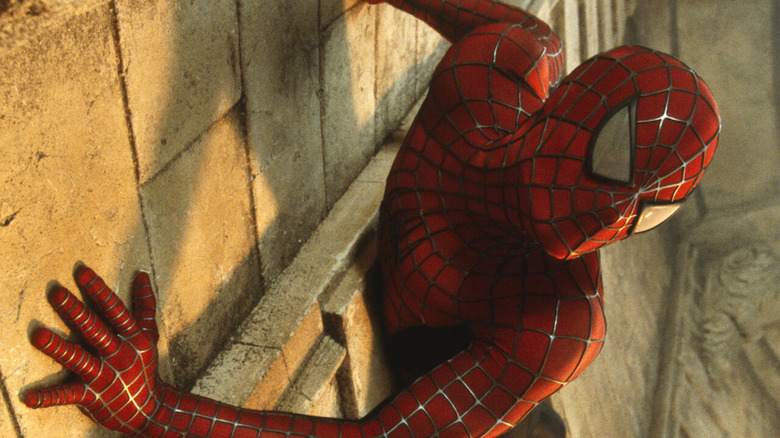 Tobey Maguire in Spider-Man.
