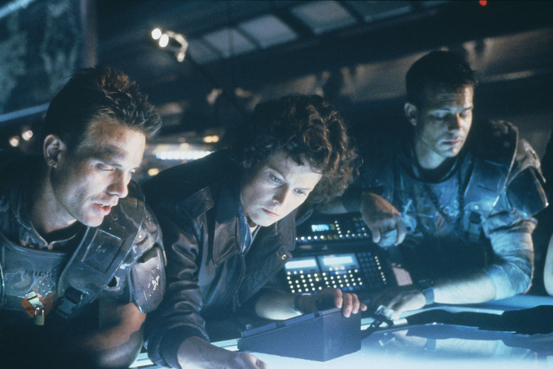 On the set of James Cameron's Alien