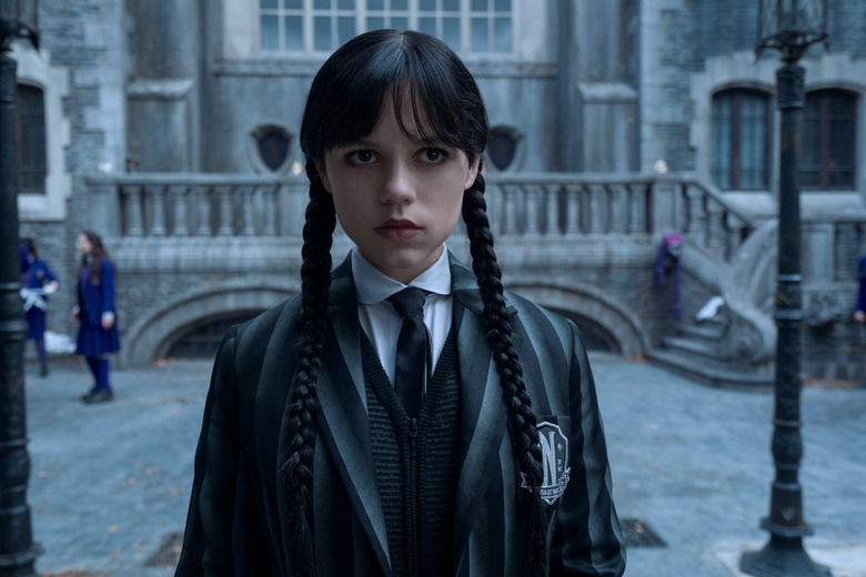 Jenna Ortega in Wednesday on Netflix