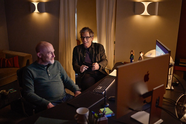 Severance editor Geoffrey Richman and executive producer Ben Stiller