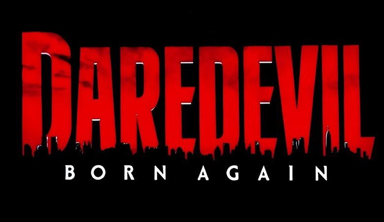 The logo for Daredevil: Born Again.