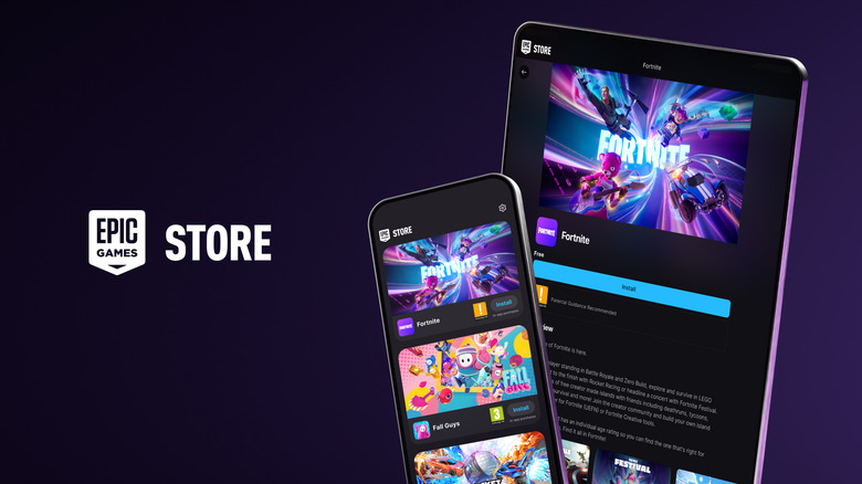 Epic Games Store for mobile devices.