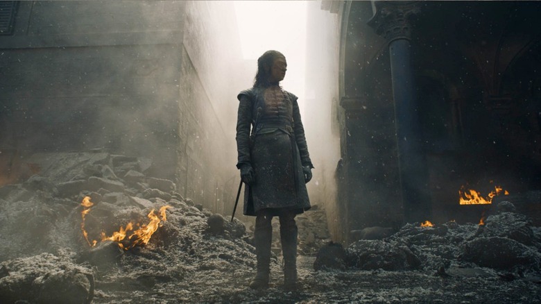 Maisie Williams as Arya Stark in Game of Thrones.