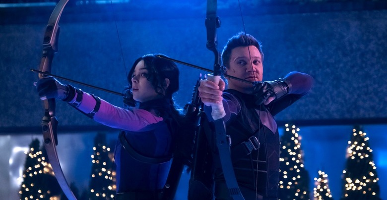 Kate Bishop and Clint Barton in Hawkeye