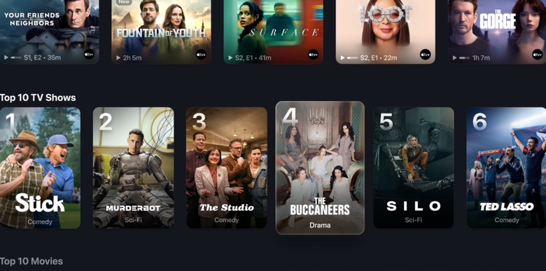 New Apple TV app on tvOS 26