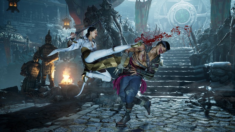 Ashrah and Havik in Mortal Kombat 1.