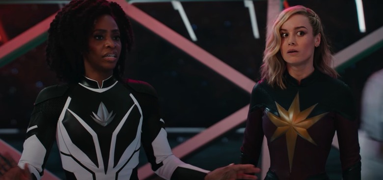 Monica Rambeau (Teyonah Parris) and Carol Danvers (Brie Larson) in The Marvels trailer 2.