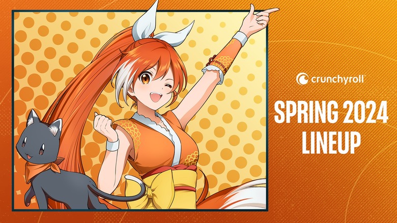 Crunchyroll lineup for Spring 2024.