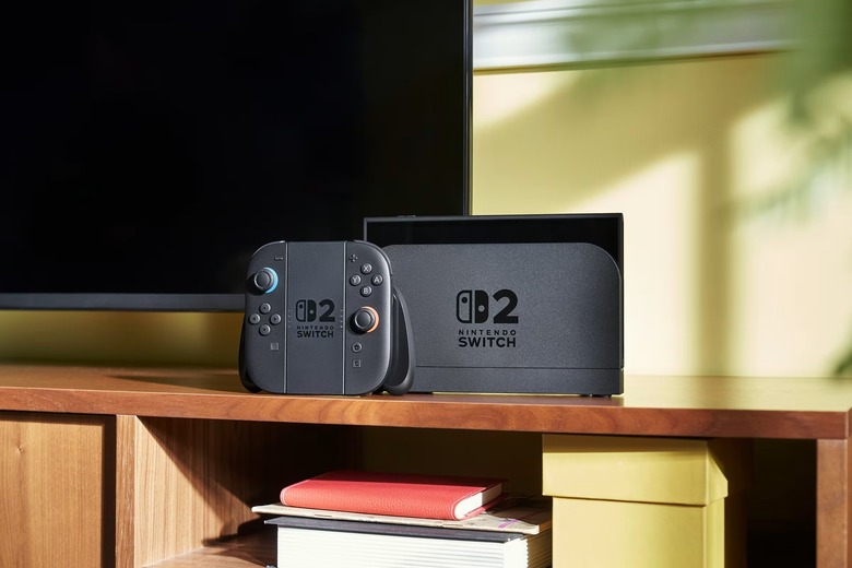 Nintendo Switch 2 and Joy-Con 2 controllers.
