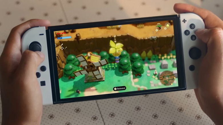 Zelda: Echoes of Wisdom running on Switch.