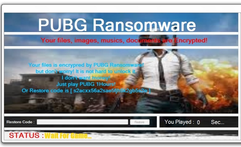 PUBG Ransomware