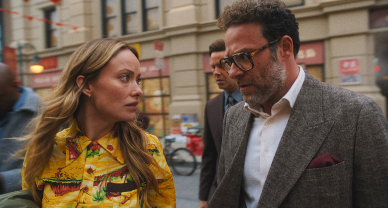 Olivia Wilde and Seth Rogen in The Studio on Apple TV+