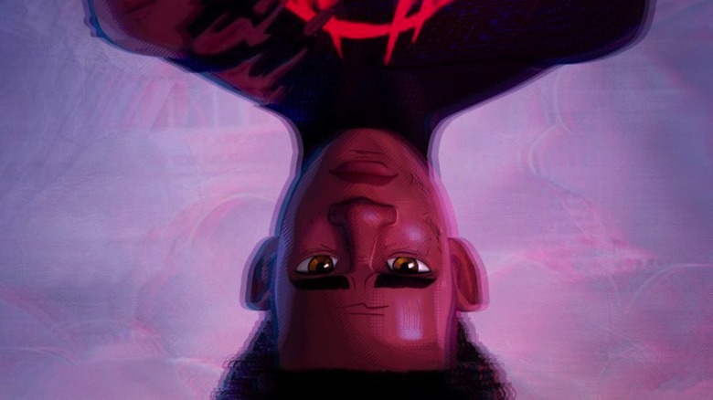 Miles Morales (Shameik Moore) in Spider-Man: Beyond the Spider-Verse still shots.