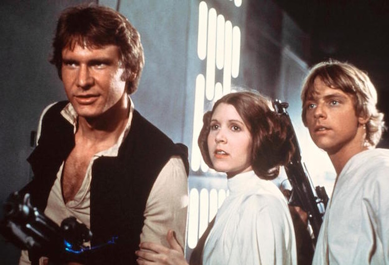star wars 1977 harrison ford leah