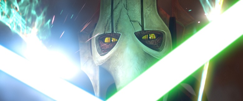 General Grievous in a scene from Star Wars: Tales of the Empire.