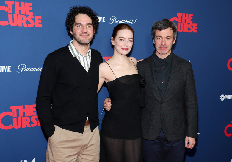Benny Safdie, Emma Stone, and Nathan Fielder