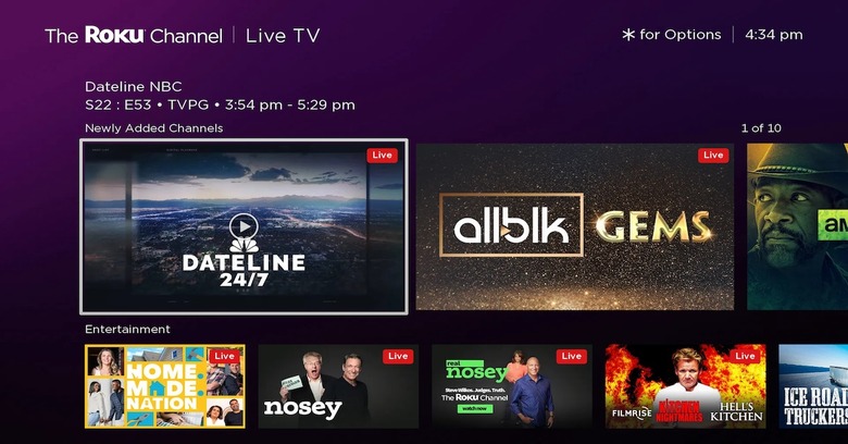 The Roku Channel added 7 new live channels in February 2023.