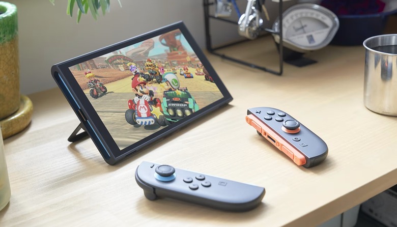 Nintendo Switch 2 and Joy-Con 2 controllers.
