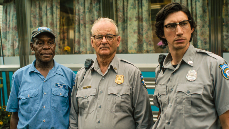 Danny Glover, Bill Murray, and Adam Driver in The Dead Don't Die.
