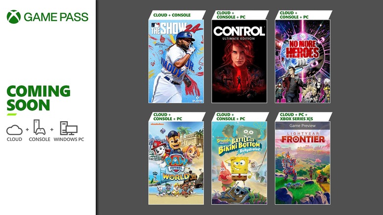 Coming to Xbox Game Pass: MLB The Show 24, Lightyear Frontier, Control Ultimate Edition, and More