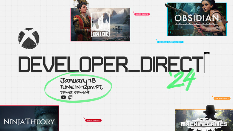 Xbox Developer Direct streams on January 18.
