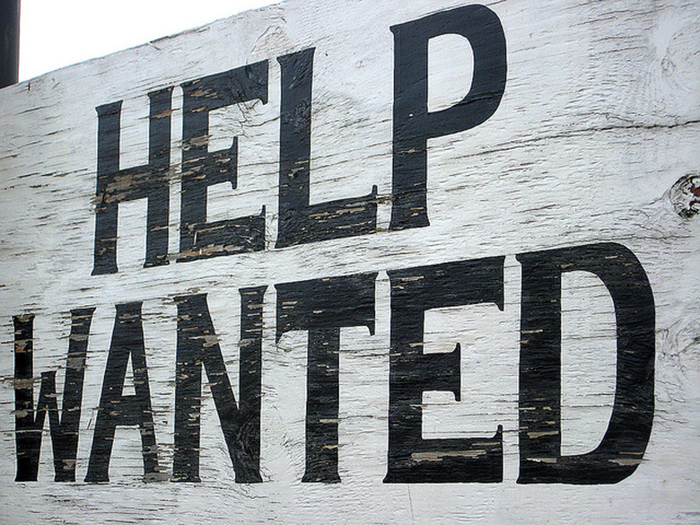 Help wanted sign