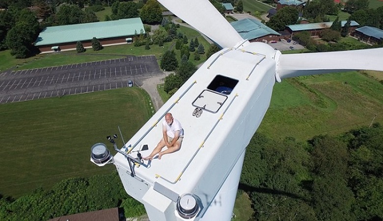 drone sunbathing