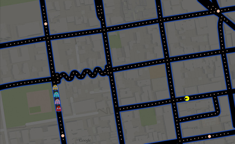 google-maps-pac-man