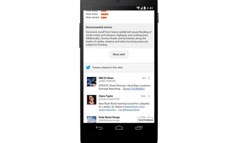 Google Twitter Public Alert