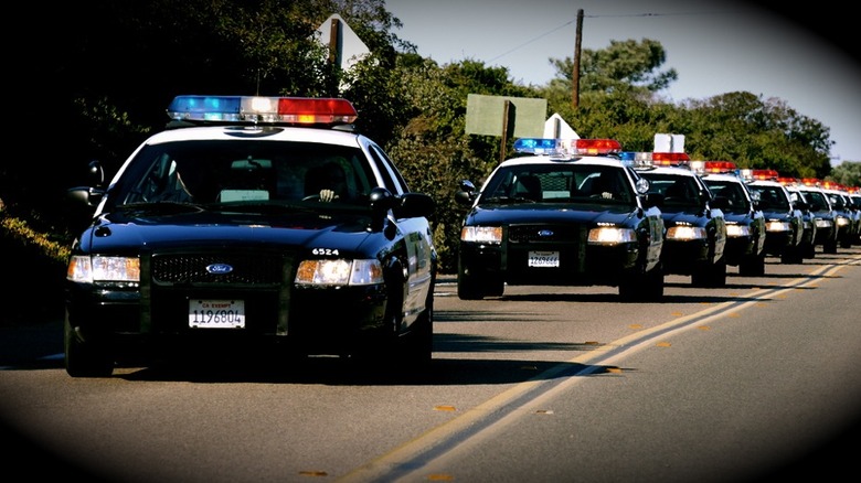 police cars