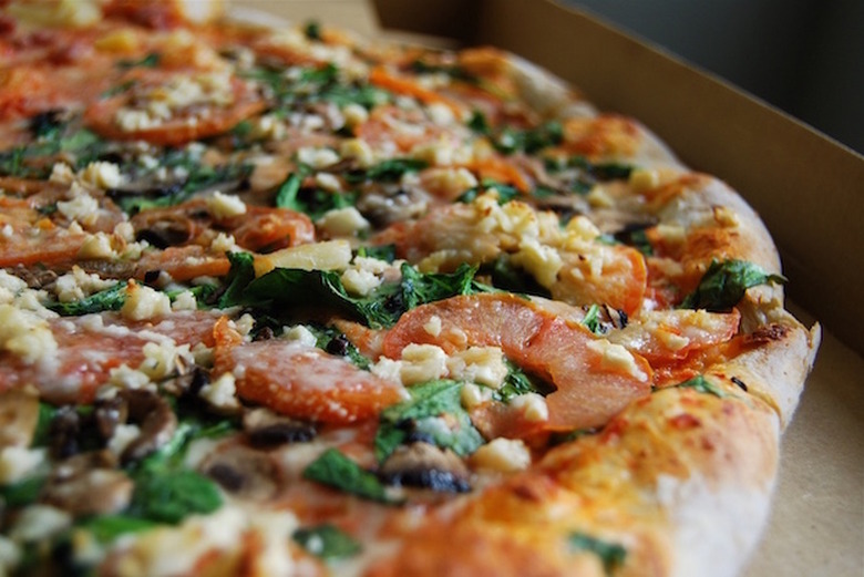 pizza slices shot