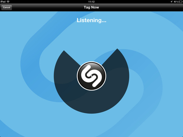 Shazam on iPad
