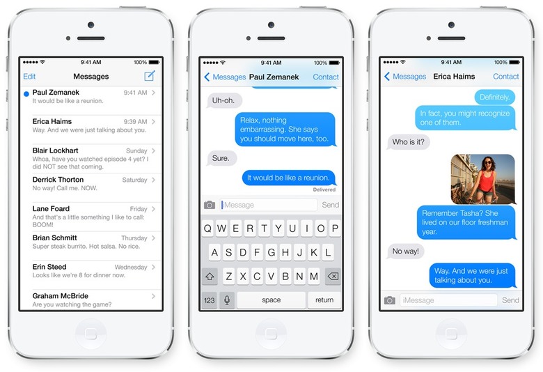 iOS-7-iMessage iPhone 5s