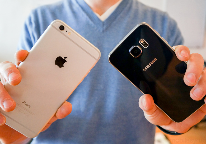 iphone 6 plus samsung galaxy s6