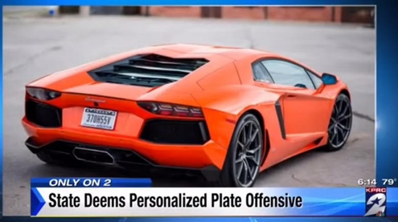 license plate asshole