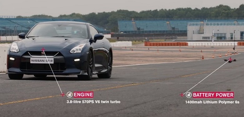 nissan gt-r drone car