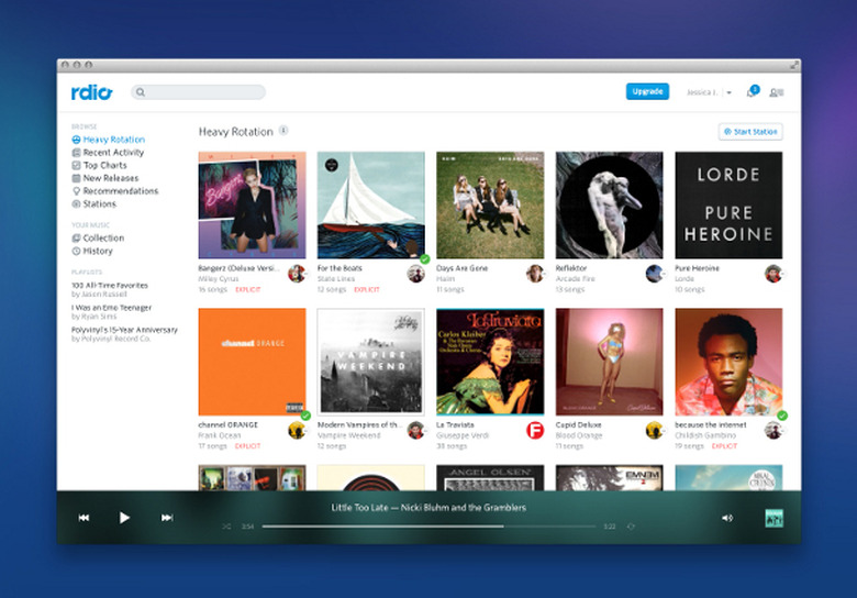 Rdio Free Web Streaming