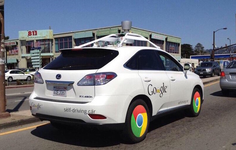 google chrome wheels self driving
