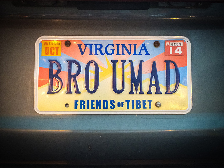 Bro UMad License Plate