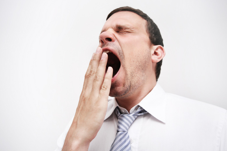 yawning