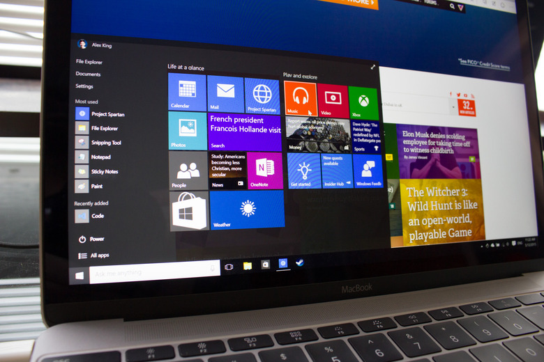 Windows 10 MacBook