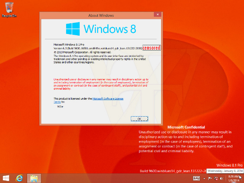 Windows 8.1 Update 1 Leak