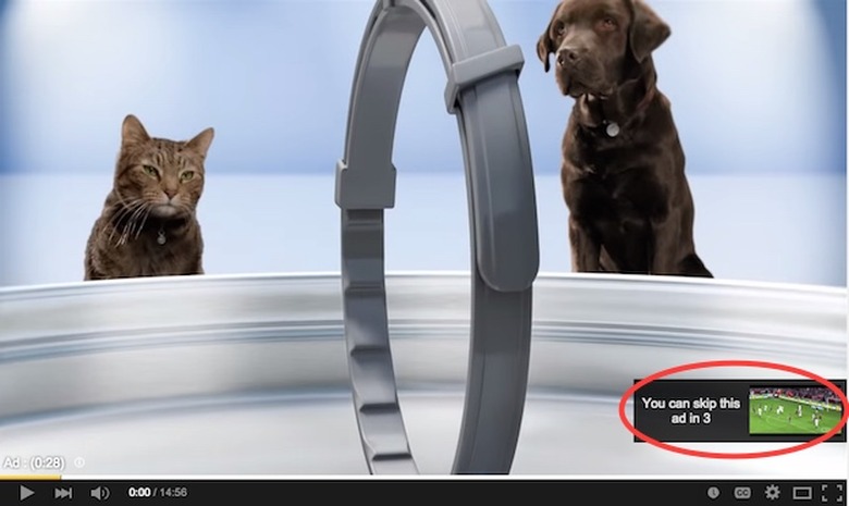 youtube skip this ad