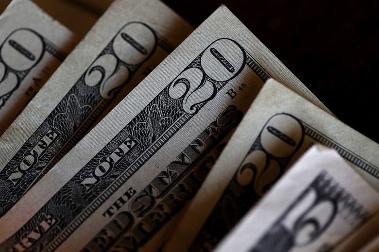 In this Photo Illustration, Twenty and five dollar bills are displayed on August 29, 2017 in San Anselmo, California.